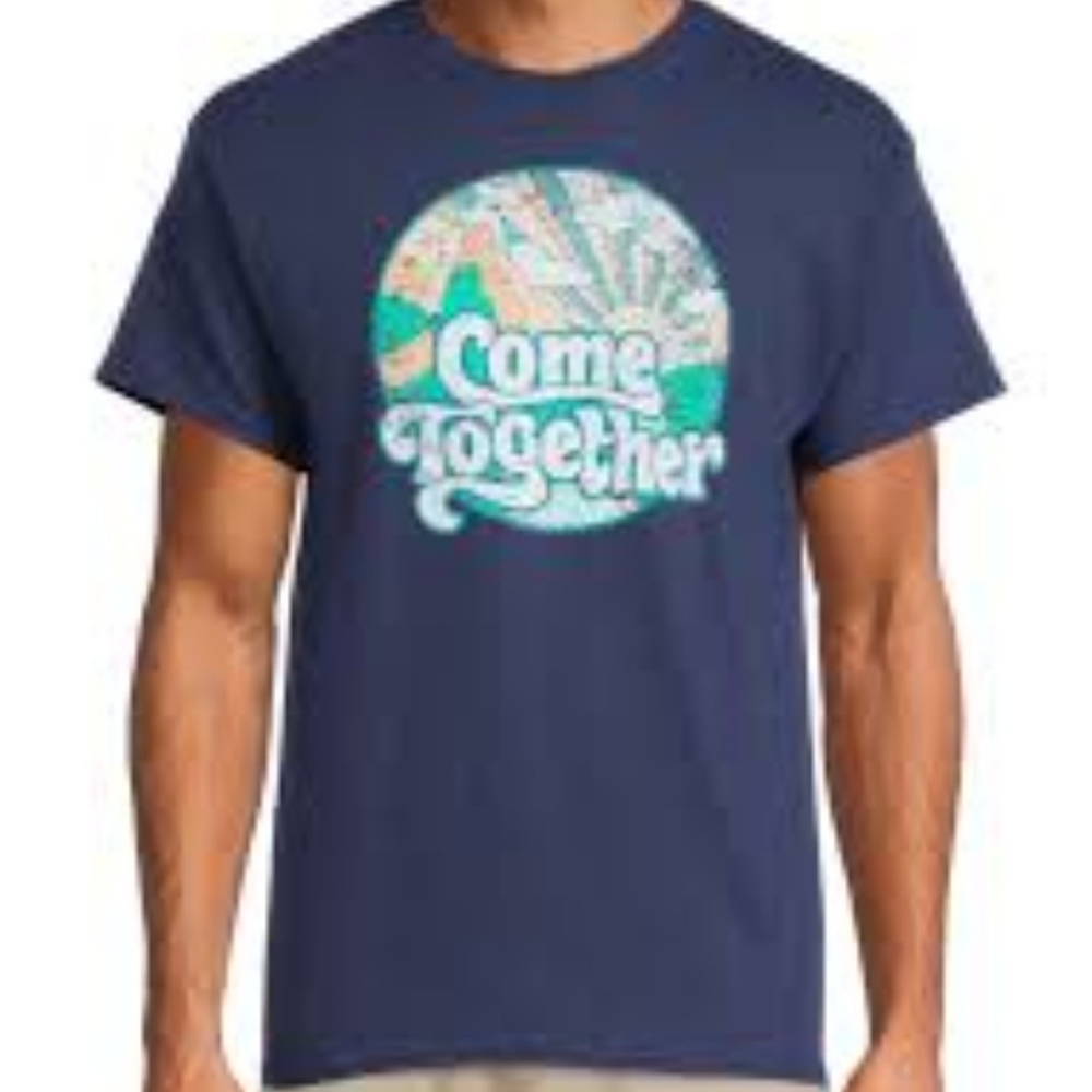 COME TOGETHER  T-SHIRT,  BLUE, 2XL, DOM